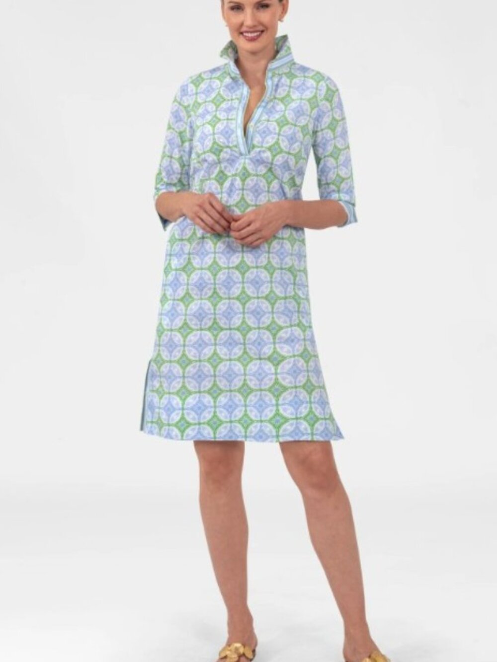Gretchen Scott Shirt Tail Dress 2.0 Kelly/Peri